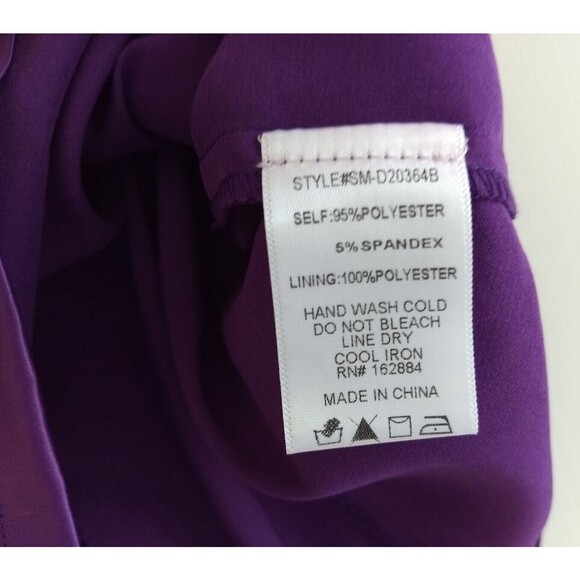 SKY TO MOON Bustier Dress Envy Violet‎ Purple Bodycon Straps Size M - Picture 4 of 15